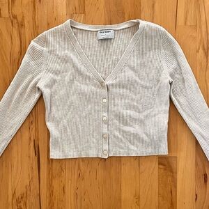 Old Navy Women's Light Beige Cardigan